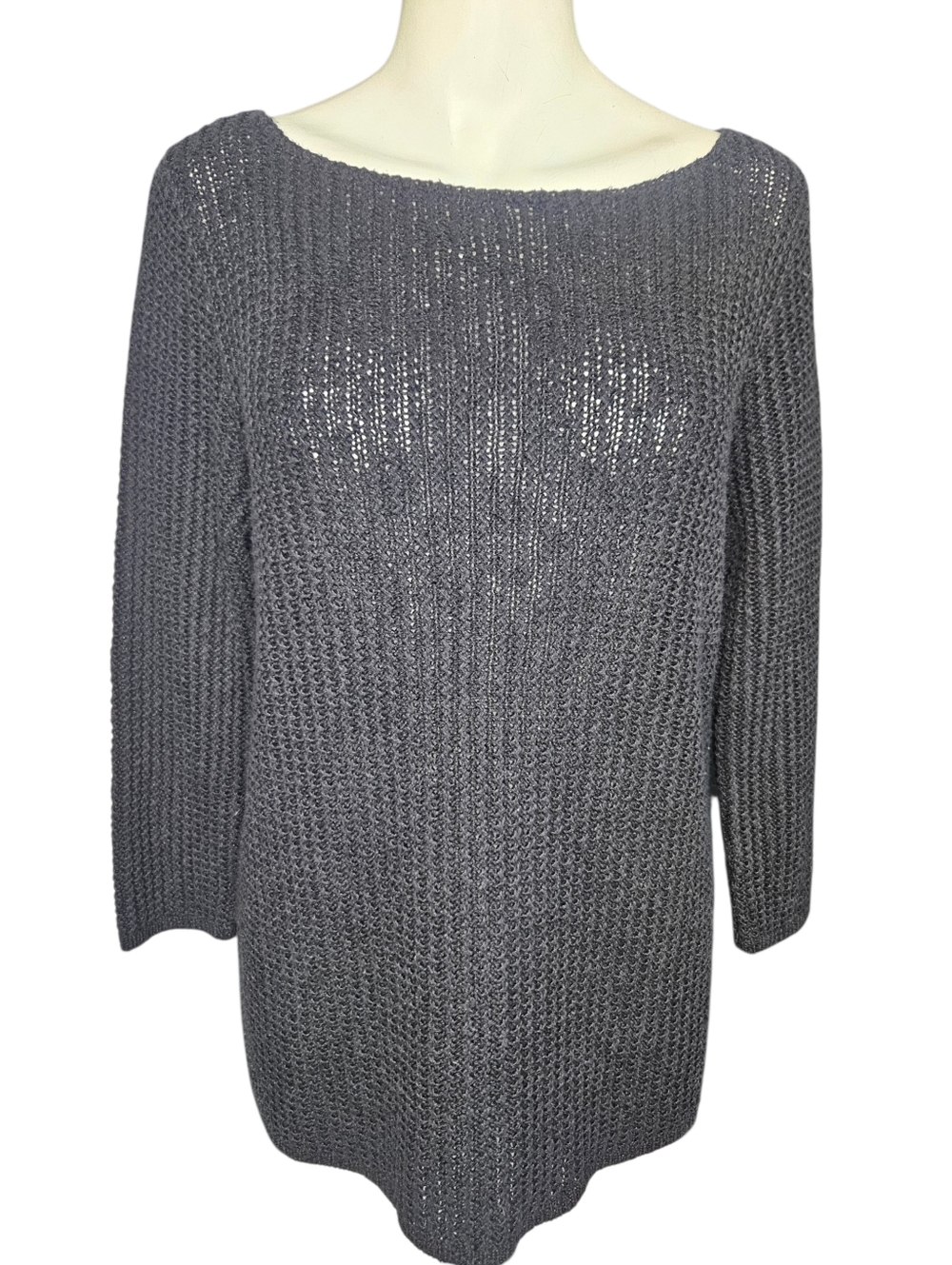 Vtg Lauren Ralph Lauren Linen Blend Open Knit Sweater Sz Sm Preppy Old Money Y2K